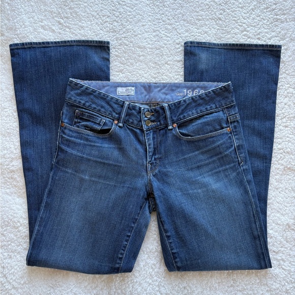 Gap 1969 Perfect Boot Jeans - Dark Wash - Size 28/6A - Picture 11 of 15